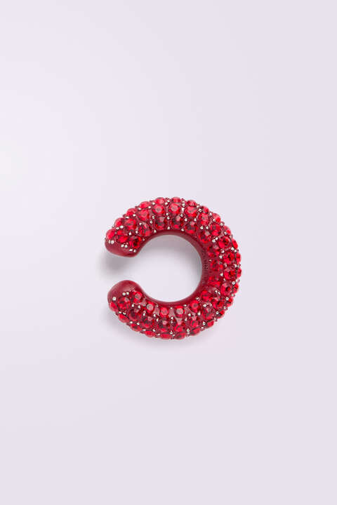 fiorucci Crystal Ear Cuff Red