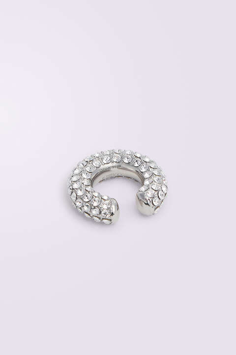 Fiorucci Crystal Ear Cuff Silver