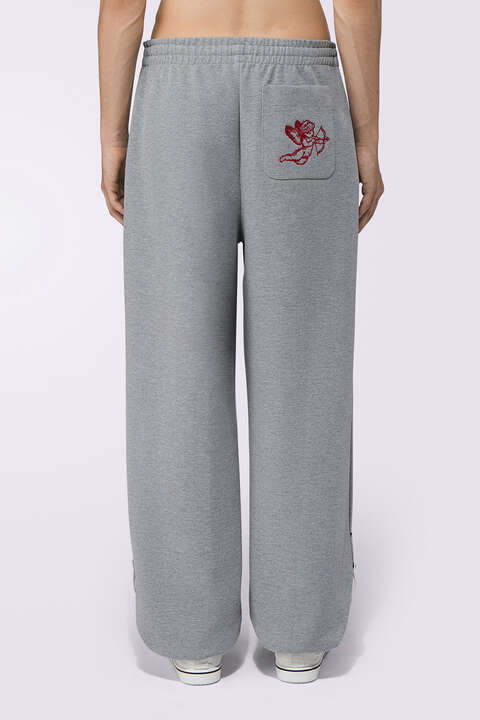 Fiorucci Cupid Embroidered Sweatpants Grey