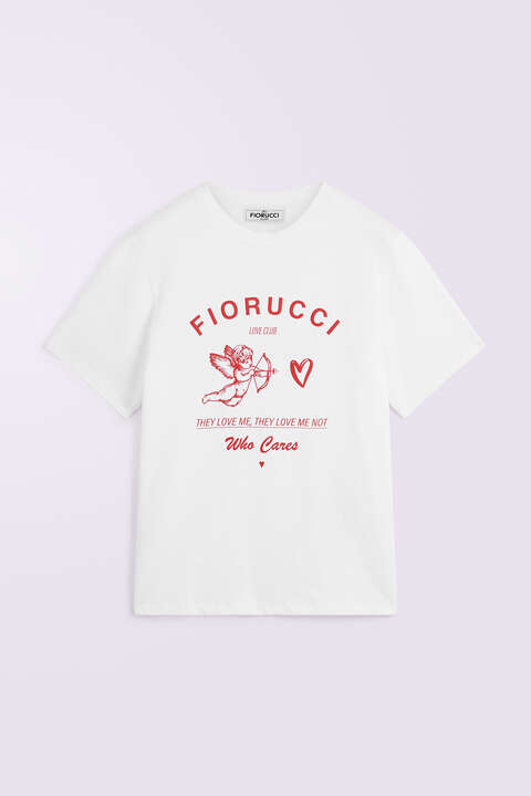 fiorucci Cupid Love Club T-Shirt White