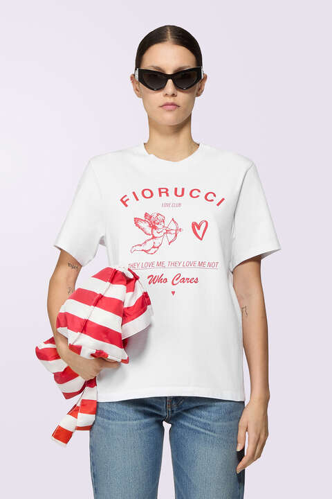 fiorucci Cupid Love Club T-Shirt White