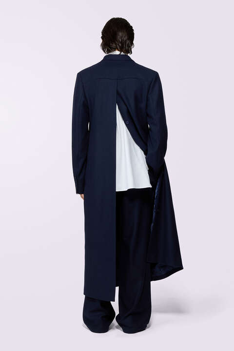 Fiorucci Double Breasted Coat Navy