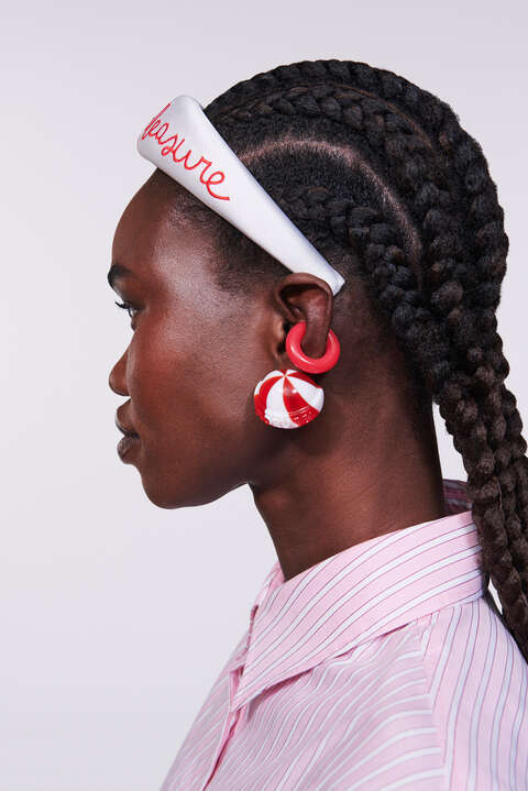 Fiorucci Ear Cuff Red
