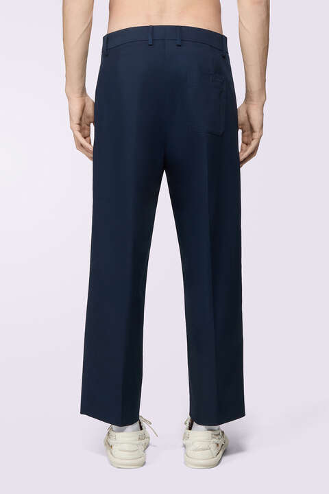 Fiorucci Embroidered Chino Trousers Navy