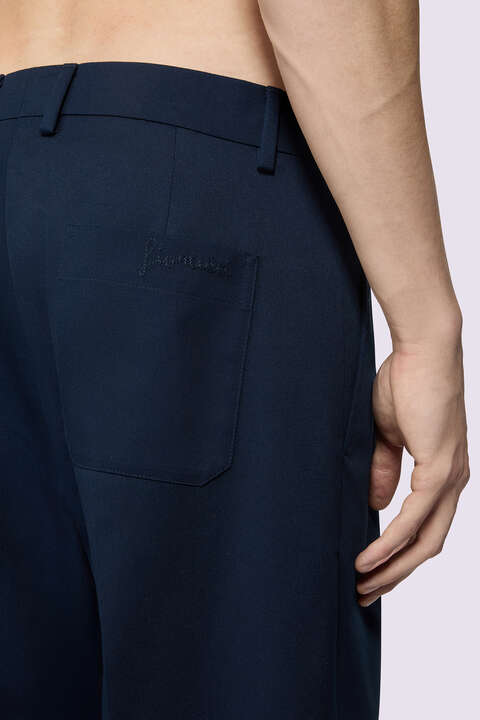 Fiorucci Embroidered Chino Trousers Navy