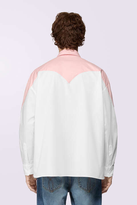 Fiorucci Embroidered Heart Shirt Pink