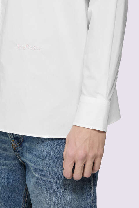 Fiorucci Embroidered Heart Shirt Pink