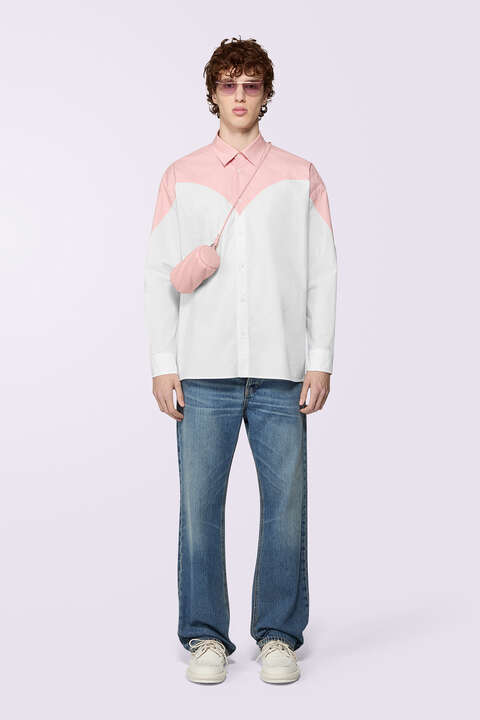 fiorucci Embroidered Heart Shirt Pink