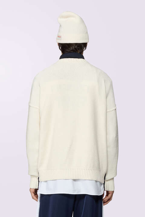 Fiorucci Embroidered Knit Jumper Navy