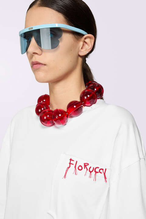 Fiorucci Embroidered Logo T-Shirt White