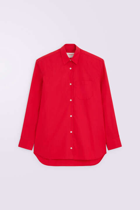Fiorucci Embroidered Padded Shirt Red