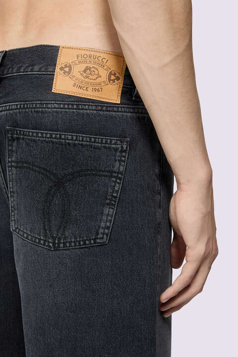 Fiorucci Faded Baggy Jeans Black