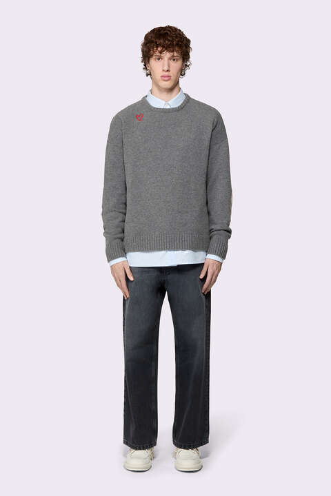 fiorucci Faded Baggy Jeans Black