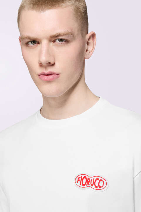 Fiorucci Fish Eye Logo Relaxed T-Shirt White