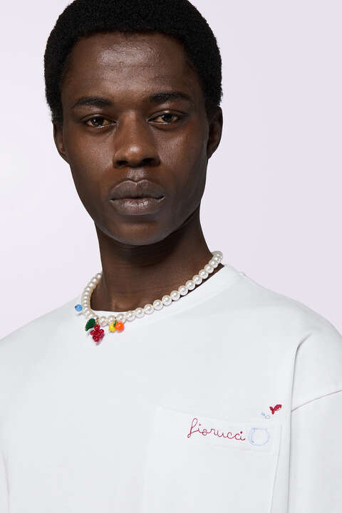 Fiorucci Fishbowl Logo T-Shirt White