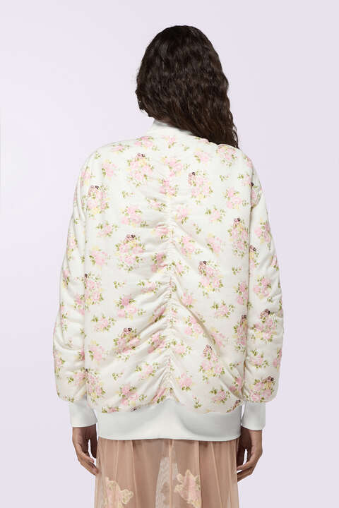 Fiorucci Floral Angel Bomber Jacket White