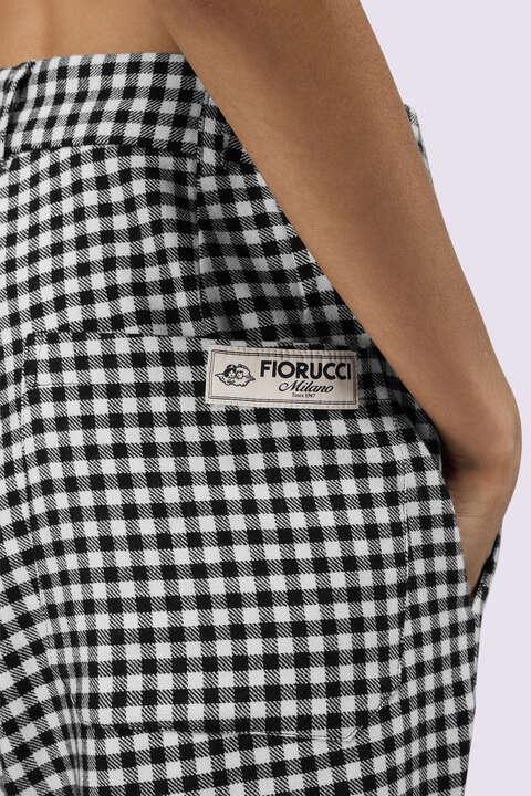Fiorucci Gingham Bermuda Shorts Black