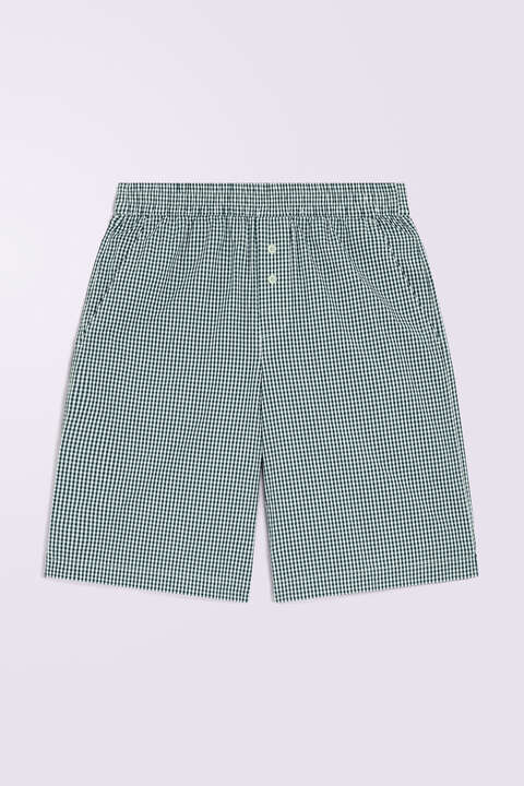 Fiorucci Gingham Logo Shorts Green