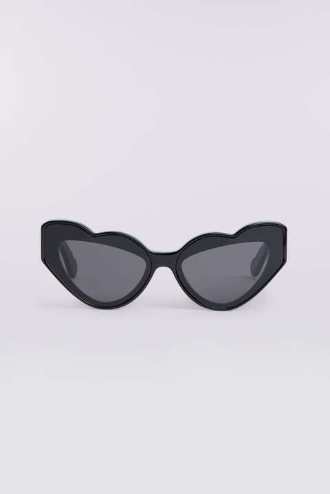 fiorucci Heart Sunglasses Black