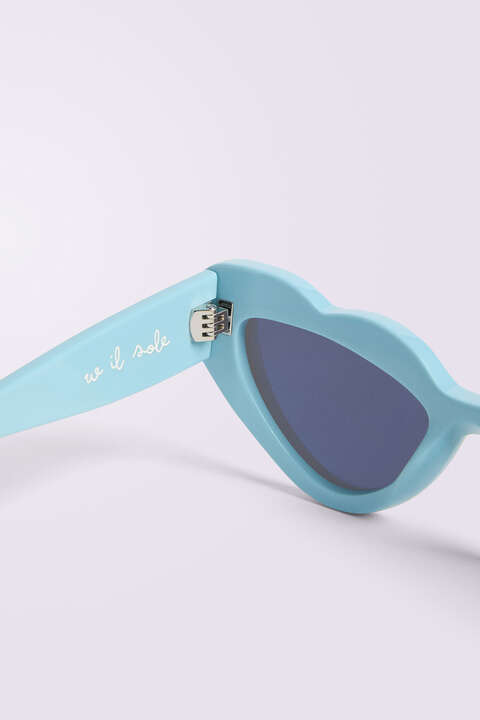 Fiorucci Heart Sunglasses Blue
