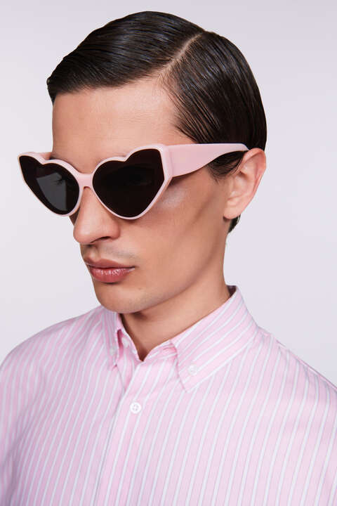 Fiorucci Heart Sunglasses Pink