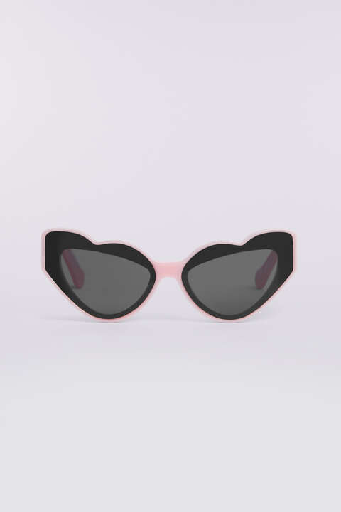 fiorucci Heart Sunglasses Pink