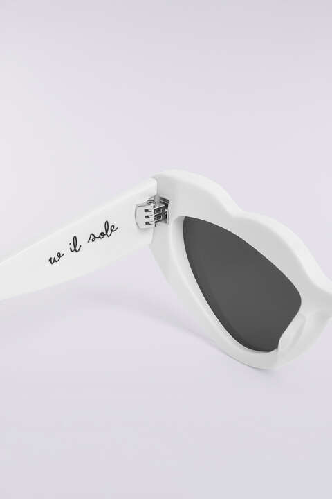 Fiorucci Heart Sunglasses White