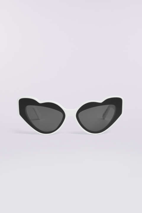 fiorucci Heart Sunglasses White