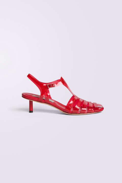 fiorucci Jelly Kitten Heels Red