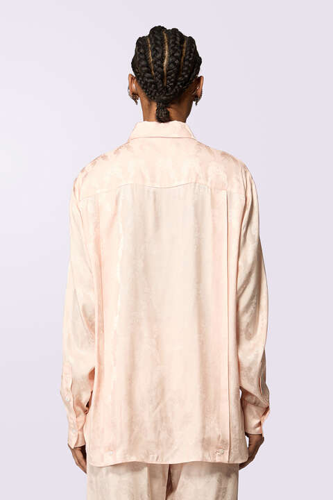 Fiorucci Kissing Angels Jacquard Shirt Pink