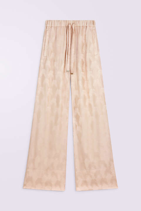 Fiorucci Kissing Angels Jacquard Trousers Pink