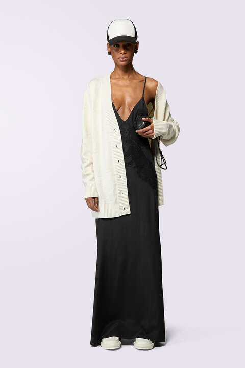 fiorucci Kissing Angels Knit Cardigan White