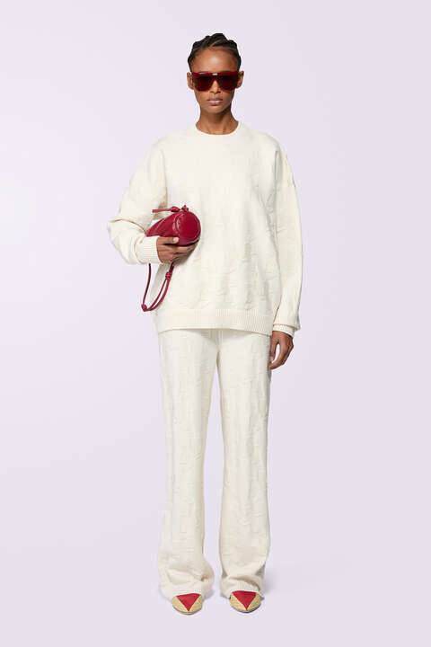 fiorucci Kissing Angels Knit Jumper White