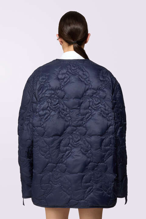 Fiorucci Kissing Angels Puffer Jacket Navy