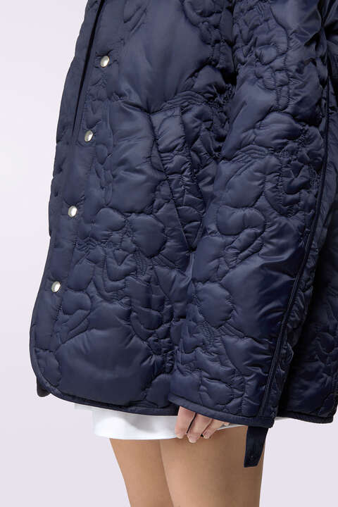 Fiorucci Kissing Angels Puffer Jacket Navy