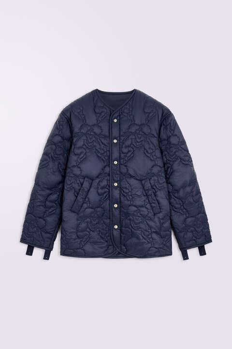 Fiorucci Kissing Angels Puffer Jacket Navy
