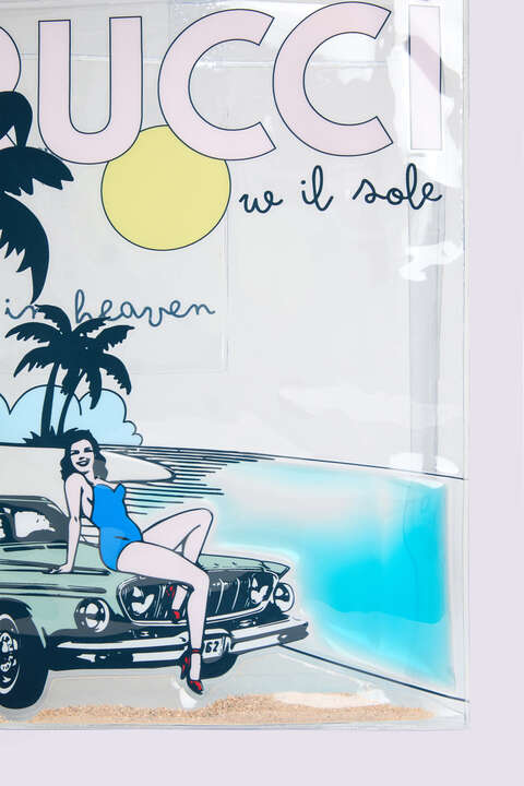 Fiorucci Logo Beach Tote Bag Multi