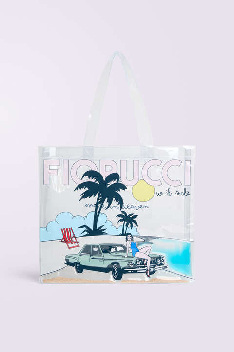 fiorucci Logo Beach Tote Bag Multi
