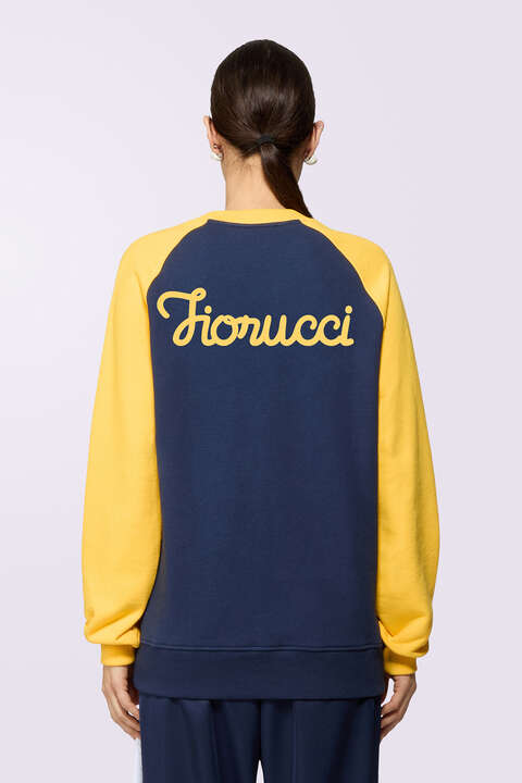 Fiorucci Logo Raglan Sweatshirt Navy