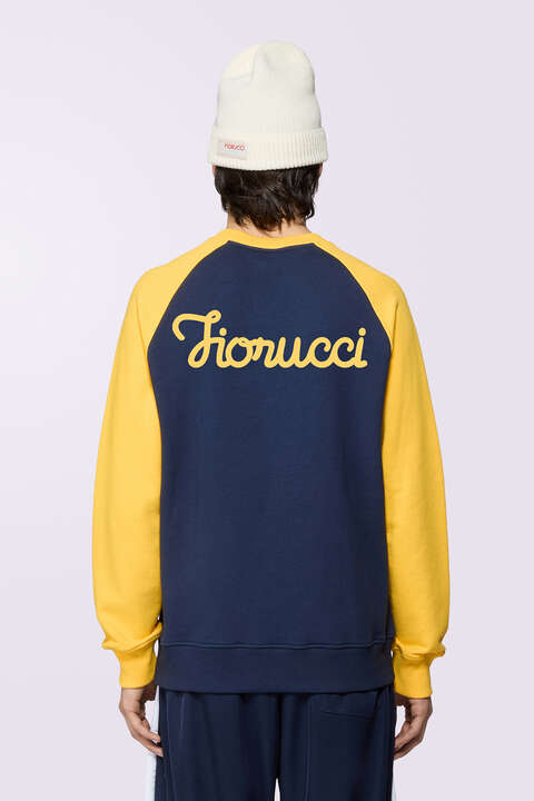 Fiorucci Logo Raglan Sweatshirt Navy