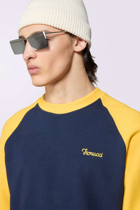 Fiorucci Logo Raglan Sweatshirt Navy