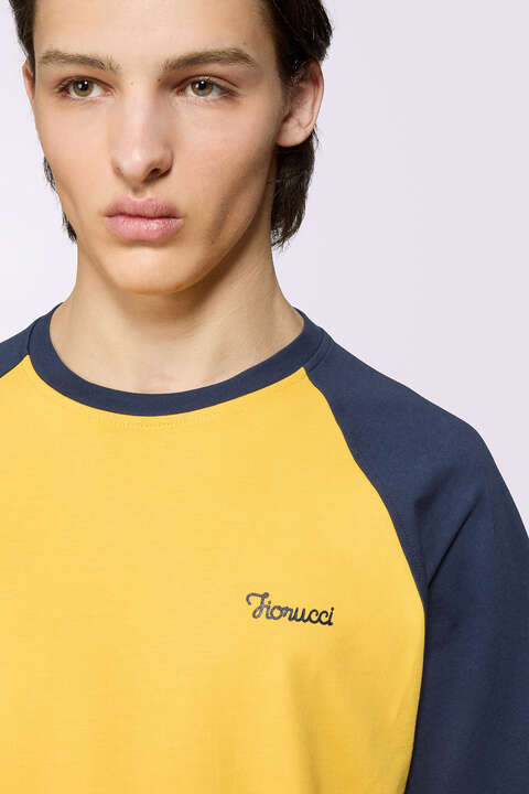 Fiorucci Logo Raglan T-Shirt Navy