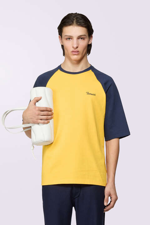 fiorucci Logo Raglan T-Shirt Navy