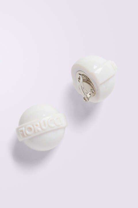 Fiorucci Lollipop Earrings White