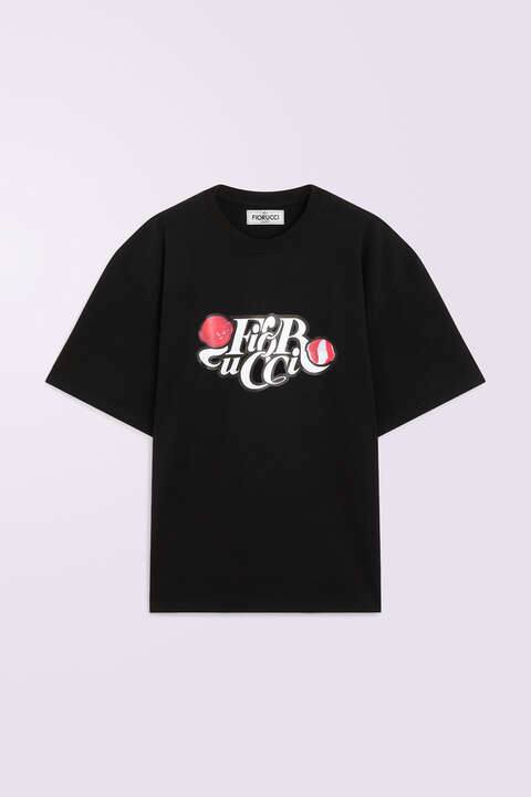Fiorucci Lollipop Logo T-Shirt Black