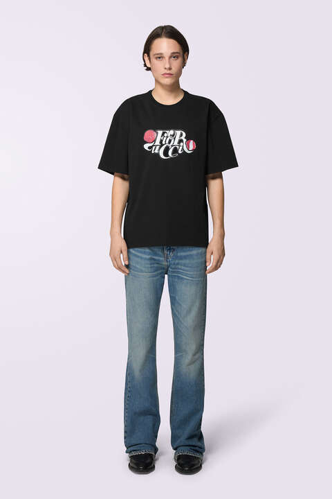 fiorucci Lollipop Logo T-Shirt Black