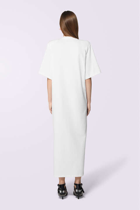 Fiorucci Lollipop Mouth Maxi T-Dress White