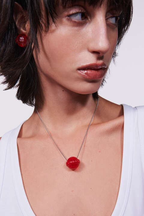 Fiorucci Lollipop Necklace Red