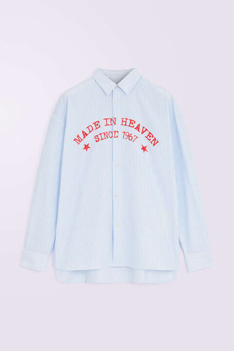 Fiorucci Made In Heaven Stripe Shirt Blue