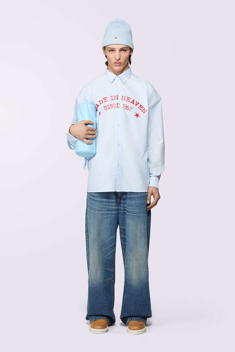 fiorucci Made In Heaven Stripe Shirt Blue